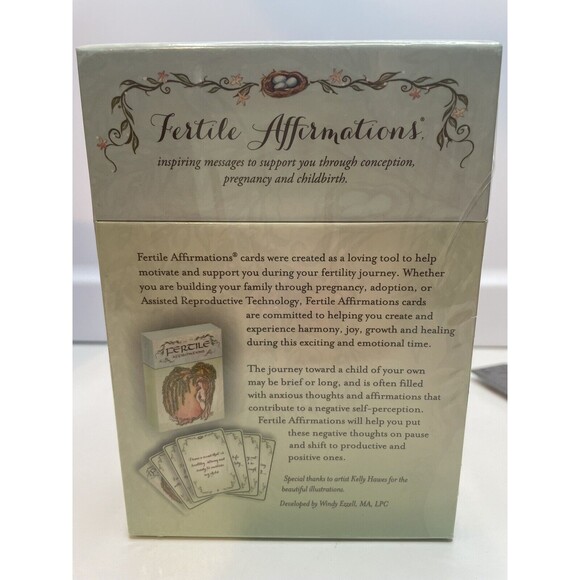 Fertile Affirmations Boxed Affirmation Card Set by Windy Ezzell - Picture 2 of 3